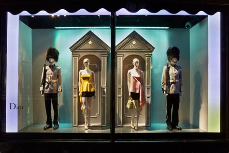 dior window dress display|harrods window display.